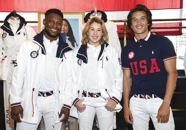 With a crisp white graphic look and roomy pockets, the uniforms to be worn by Team USA at the closing ceremony of the Tokyo Olympics were unveiled Wednesday by official outfitter Ralph Lauren. The uniforms, along with Ralph Lauren-designed Olympic Village attire for the American athletes, had been ready to go when the Games were postponed last summer due to the pandemic. "It seems like we're all go now," David Lauren, the company's chief branding and innovation officer, told The Associated Press ahead of the reveal. "They had been designed, produced and ready to roll." The Games are now scheduled to open July 23 and end Aug. 8 as organizers continue to figure out how to hold them with the pandemic still raging and just 100 days to go. In the meantime, Ralph Lauren is ready with opening and closing parade gear for the more than 600 Team USA athletes, those participating in the Paralympics and Olympic-themed items for sale to the public. Opening ceremony uniforms will be unveiled in July. Tap link in bio to continue on @EDGEmedianetwork ???(?: Evan Agostini / Invision / AP)
