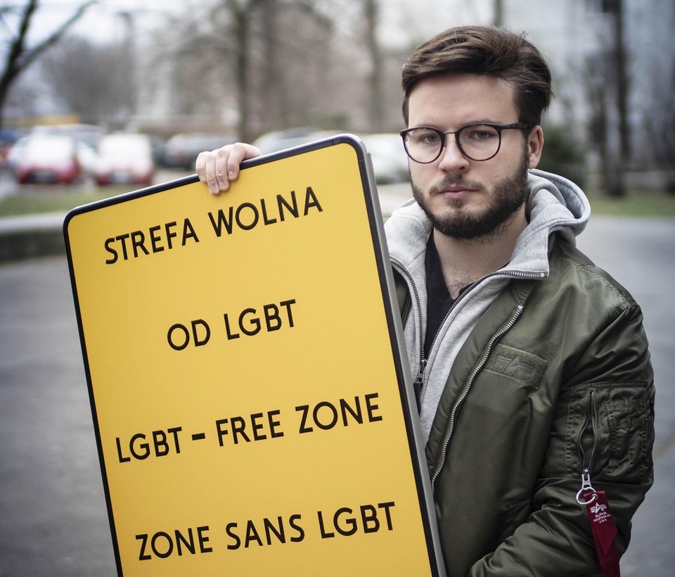 The European Parliament has overwhelming adopted a resolution declaring the entire 27-member European Union a "freedom zone" for LGBT people, an effort to push back on rising homophobia in Poland and elsewhere. The parliament announced Thursday that there were 492 ballots in favor of the resolution and 141 against in a vote that came after a debate in a session of parliament in Brussels on Wednesday. The resolution came largely in reaction to developments over the past two years in Poland, where many local communities have adopted largely symbolic resolutions declaring themselves free of what conservative authorities have been calling "LGBT ideology." These towns say they are seeking to protect traditional families based on unions of men and women, but LGBT rights activists say the designations are discriminatory and make gays and lesbians feel unwelcome. The areas have come to be colloquially known as "LGBT-free zones." The resolution is the work of a cross-party group in the European Parliament, the LGBTI Intergroup. The Polish government has denounced the resolution. It argues that Poland, as a sovereign nation and a society more conservative than many Western European countries, has the right to defend its traditional family values based on a long attachment to Roman Catholicism. It accuses the EU lawmakers of overstepping their jurisdiction. The government also has argued that the rates of hate crimes are lower in Poland than in many countries in Western Europe. However, LGBT rights activists say this is impossible to measure. Kuba Gawon, who has been documenting local anti-LGBT resolutions with the group Atlas of Hate, said that there is no mention in the Polish penal code specifically about homophobic crimes, so police do not keep statistics of such crimes. Tap link in bio to continue on @EDGEmedianetwork ?️‍?? (?: Bart Staszewski, an LGBT activist, holds up a sign he uses to protest anti-LGBT resolutions, in Warsaw, Poland / AP Photo/Czarek Sokolowski)