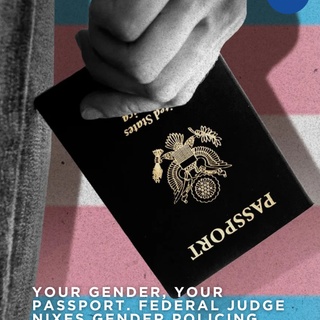 No passport? No problem. ⁠
⁠
A federal judge just said “try again, sweetie” to the Trump admin’s attempt to strip trans and nonbinary folks of their right to choose how their gender is marked on their passport. ⁠
⁠
The decision expands protections, meaning if your passport is lost, expiring, or nonexistent, you can request M, F, or X — not just what your birth certificate says. ⁠
⁠
Judge Julia Kobick said the quiet part out loud: this policy was a likely constitutional violation, and yes, queer rights are human rights, even on official government docs. ⁠
⁠
?️ Save and share this post.⁠ ⁠
? Tap our link in bio to read more⁠ ⁠
? @EDGEmedianetwork