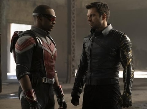 When Steve Rogers handed Sam Wilson his Captain America shield at the end of Marvel's massive 2019 event "Avengers: Endgame," Wilson tried it on for a beat. "How does it feel?" the wrinkled Rogers asked. "Like it's someone else's," Wilson responded. That reluctance and skepticism is front-and-center as Wilson's story continues in "The Falcon and the Winter Solder," a new six-episode Disney+ series that promises an exploration of patriotism and race alongside its shootouts and soaring chase scenes. The series launches Friday. While "Endgame" appeared to promise a quick transition for Anthony Mackie's Falcon to take up the Captain America mantle, as he has in the comics, the creator of "Falcon" promises only complications. Malcolm Spellman said the series will explore "the conflict for a Black man confronting those stars and stripes." He said the Wilson/Falcon character is set to "emerge from this story as a hero of the times and a hero of the people today. And that journey of whether it's even appropriate to deal with the symbol, the Stars and Stripes, to me, felt super, super relevant and timely." So will there be a Black Captain America by the time the final credits roll in April? Mackie, steeped in Marvel's renowned secret-keeping after playing Falcon since 2014's "Captain America: The Winter Soldier," will only say this: "I'm very happy with the end of 'Falcon,' and I feel like I have one of the most unique, coolest characters in all of comic book movies." Unlike the mostly insular "WandaVision," the first Marvel series launched after "Endgame," "Falcon" promises a larger scope of globe-trotting adventure with implications for multiple characters in upcoming series and films. Tap link in bio to continue on @EDGEmedianetwork ? (?: Anthony Mackie, left, and Sebastian Stan in a scene from "The Falcon and the Winter Soldier," streaming Friday March 19 - Disney Plus via AP)