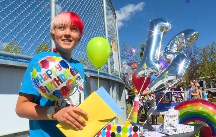 They say it takes a village to raise a child, and in this case it was all too heartwarmingly true. After Brody Neville, of Calgary, Canada, came out as gay at the age of 11 this past spring, he quickly lost almost all of his friends. The boy was facing a lonely birthday when his town rallied to his side for a Pride week bash in a local park, the CBC reports. Brody's mother, Leah O'Donnell, put things in motion with a Facebook post in which she recounted the way in which the brave youngster had suffered the loss of his friends as soon as he came out. "While talking to him about his birthday and what he would like to do, he is feeling dejected because he only has two friends, both of which are girls," O'Donnell posted. "One of the girl's fathers is against anything LGBTQ therefore does not allow her to hang out very often, the other girl we cannot get ahold of." The tearful youth told his mother that "nobody likes me anymore now that they know I'm gay," and fretted that his birthday was going to be a miserable occasion. O'Donnell was determined not to let that happen, so she announced plans for a barbecue at a local park, issuing a general invitation to anyone from the community that might like to show up and bring some cheer to Brody's 12th birthday. "Dozens of friends, family, strangers — and yes, some drag performers strutting to 'Born This Way' — filled the park" where the birthday bash took place. Tap link in bio to continue on @EDGEmedianetwork ?️‍?❤️? (?: Brody Neville / CBCen)