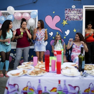 According to Argentina's LGBT community, 95% of transgender people do not have formal employment, with many forced to work in the sex industry where they face violence. In September, President Alberto Fernández signed a decree establishing a 1% employment quota for transgender people in the public sector. Tap link in bio to continue on @EDGEmedianetwork ?️‍???⁠
⁠
?: Transgender women celebrate Pride Day at the Hotel Gondolin where they live in Buenos Aires, Argentina / AP Photo / Natacha Pisarenko