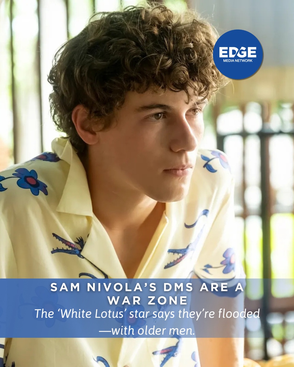 After The White Lotus, Sam Nivola’s DMs turned into a thirst fest—and he’s the unwilling main course. ⁠
⁠
Still, he shook it off and stayed honest. ⁠
⁠
?️ Save and share this post. ⁠
? Tap our link in bio to read more ⁠
? @edgemedianetwork ⁠
#WhiteLotus