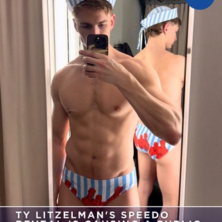 Ty Litzelman is redefining “navy brat” and we are reporting for very active duty. ⁠
⁠
Whether he’s in Fire Island light or Capri fantasy mode, the man wears a speedo like it’s a constitutional right—and Patrick Church’s sailor-core collection never stood a chance. ⁠
⁠
Abs, thighs, happy trail, and that look in his eye like he knows he’s ruining your afternoon—Ty’s got every angle covered, front and back, with illustrations of hot men on a hot man. ⁠
⁠
And yes, he pulled the waistband down just enough to make your soul leave your body. God bless the fleet. ⁠
⁠
?️ Save and share this post.⁠ ⁠
? Tap our link in bio to read more⁠ ⁠
? @EDGEmedianetwork⁠ ⁠
?: @ty_litzelman