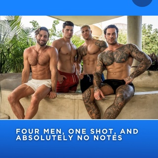 When Anthony JV Rufolo, Filou, Malik Delgaty, and Papi Kocic link up in Tulum, you already know it’s about to get hot. ⁠
⁠
Photographer @andrewlyon knew exactly what he was doing with this shoot—because when the pants start dropping, the engagement goes way up. ⁠
⁠
Consider this post Exhibit A in the case for happy trails being the sexiest thing on the internet. ??⁠
⁠
?️ Save and share this post.⁠
? Tap our link in bio to read more⁠
? @EDGEmedianetwork⁠
?: @andrewlyon