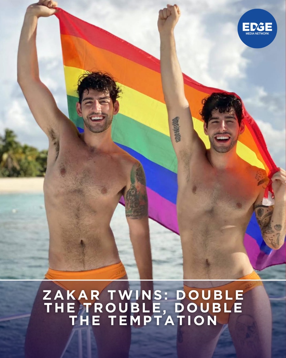 ?? Zach and Michael Zakar aren't just brothers; they're the dynamic duo turning up the heat. ⁠
⁠
These Middle Eastern-American heartthrobs are on a mission to empower queer youth, and they're doing it in the most tantalizing way possible. ⁠
⁠
Their latest venture? The Habibi line of bikini briefs, where one twin rocks a backless jock while the other opts for full coverage. ⁠
⁠
The result? ⁠
⁠
A steamy, suggestive campaign that's as provocative as it is empowering. ⁠
⁠
Ready to double your pleasure? @zakartwins are here to make your fantasies a reality. ??⁠
⁠
?️ Save and share this post.⁠
? Tap our link in bio to read more⁠
? @EDGEmedianetwork⁠
?: @zakartwins