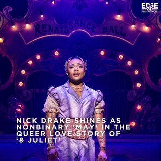 Nick Drake is lighting up the stage as May in “& Juliet”! ⁠
⁠
This reimagined “Romeo and Juliet” with a queer twist tells a story of self-discovery and love with a pop-music soundtrack. ⁠
⁠
From “I Kissed a Boy” to heartfelt moments, Drake’s role brings representation and joy to LGBTQ+ audiences everywhere.⁠
⁠
?️ Save and share this post.⁠
? Tap our link in bio to read more⁠
? @EDGEmedianetwork