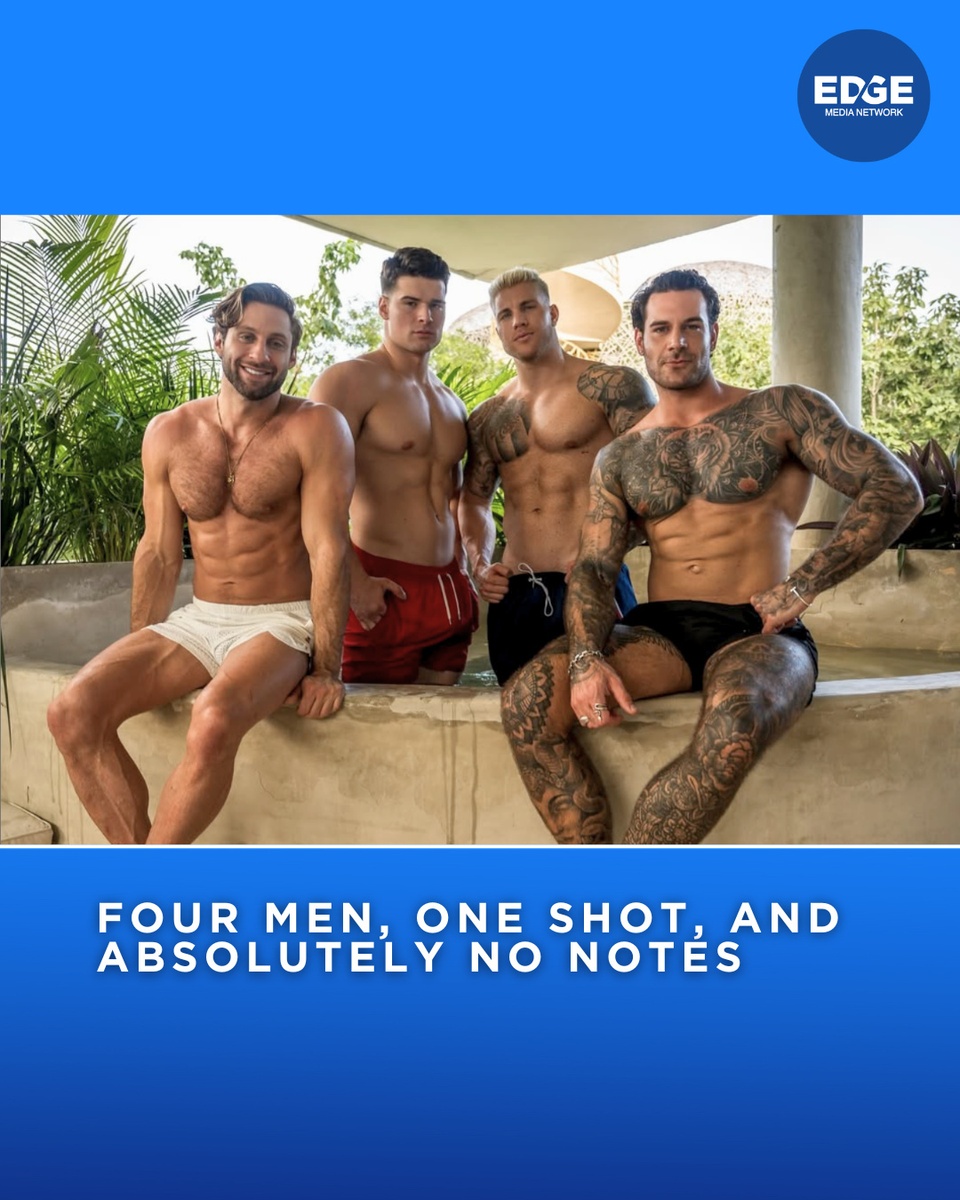 When Anthony JV Rufolo, Filou, Malik Delgaty, and Papi Kocic link up in Tulum, you already know it’s about to get hot. ⁠
⁠
Photographer @andrewlyon knew exactly what he was doing with this shoot—because when the pants start dropping, the engagement goes way up. ⁠
⁠
Consider this post Exhibit A in the case for happy trails being the sexiest thing on the internet. ??⁠
⁠
?️ Save and share this post.⁠
? Tap our link in bio to read more⁠
? @EDGEmedianetwork⁠
?: @andrewlyon