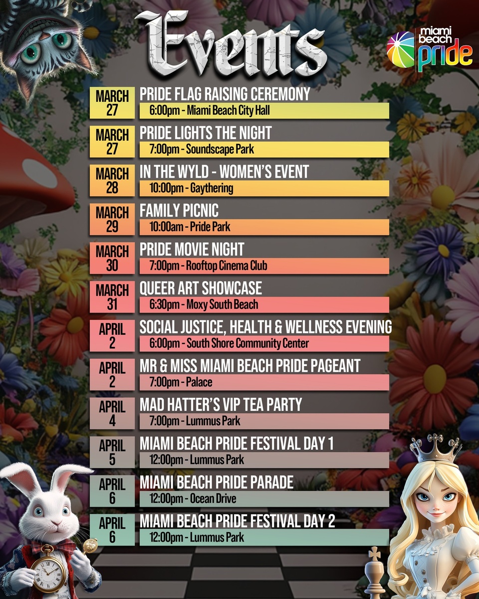 ? 11 Days of @MiamiBeachPride kicks off March 27. From free community events to VIP parties, there's something planned for everyone! Visit the link in our bio and be a part of the celebration! ??️‍??️‍⚧️⁠
⁠
#sponsored