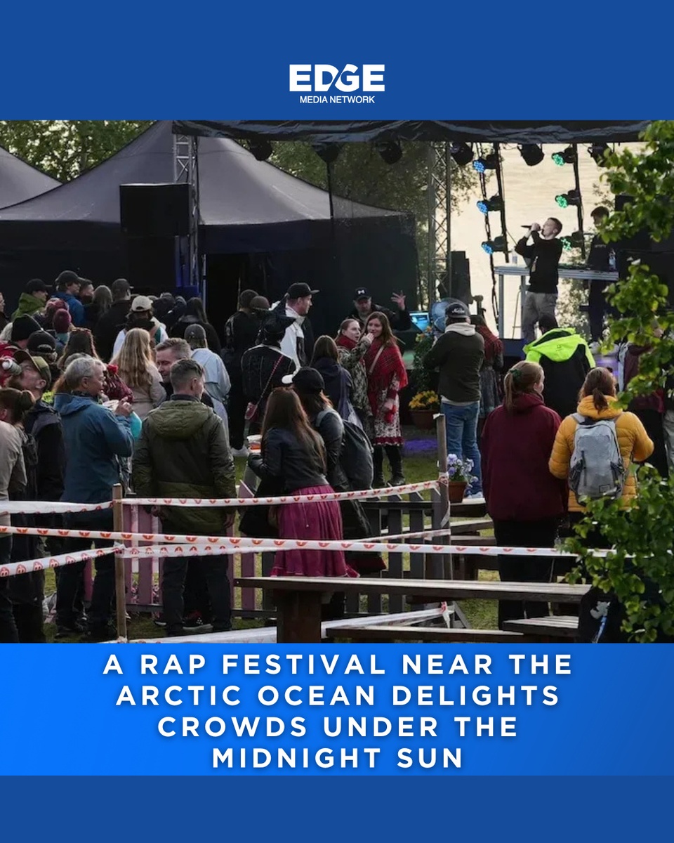 Yes, that’s a rap festival happening near the Arctic Ocean. ⁠
⁠
Dozens of artists, zero darkness, and a crowd dancing under the midnight sun—this is how Norway throws down. ⁠
⁠
#MidnightSunFest