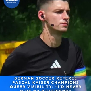 Pascal Kaiser isn’t hiding anything—not his boyfriend, not his bisexuality, and not his pride. This German soccer referee is pushing visibility in a sport that still sidelines it. ⁠
#OutInFootball⁠
⁠
?️ Save and share this post.⁠
? Tap our link in bio to read more⁠
? @EDGEmedianetwork