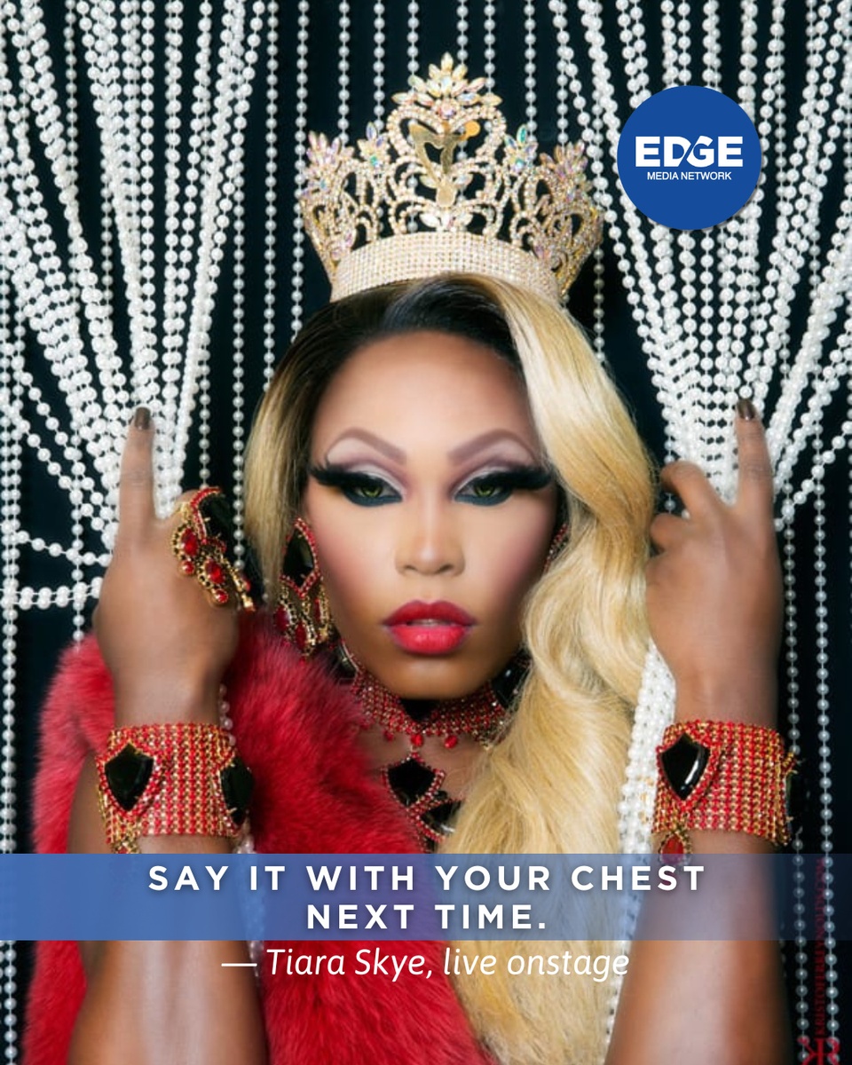 Tiara Skye didn’t just shut the heckler down—she did it with power, posture, and a mic in hand.⁠
⁠
? Share this if drag has always been how we protect each other⁠
⁠
? @tiara_skye⁠
⁠
#TiaraSkye⁠
