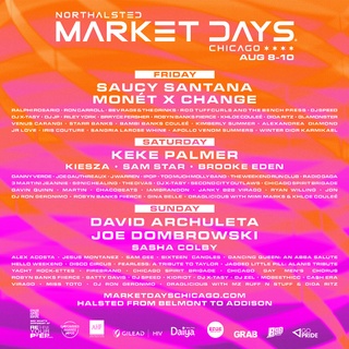 ?☀️ @MarketDaysChicago 2025 is August 8-10, and yes, we’re serving you THREE full days of music, mayhem, and legendary drag royalty this year ?✨ From fierce queens to iconic headliners, this is THE Chicago summer fest you don’t want to miss. Join us Friday August 8, Saturday August 9 and Sunday August 10 in #ChicagosProudestNeighborhood⁠
.⁠
? Want the tea? Head to marketdayschicago.com for the full performance schedule or tap the link in bio!