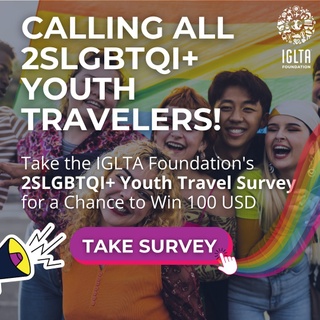 ? Calling all 2SLGBTQI+ travelers aged 18-35! ? Share your experiences and shape the future of work and travel for our community! Take the @IGLTA Foundation Survey now and make your voice heard! Tap the link in bio to participate! #sponsored