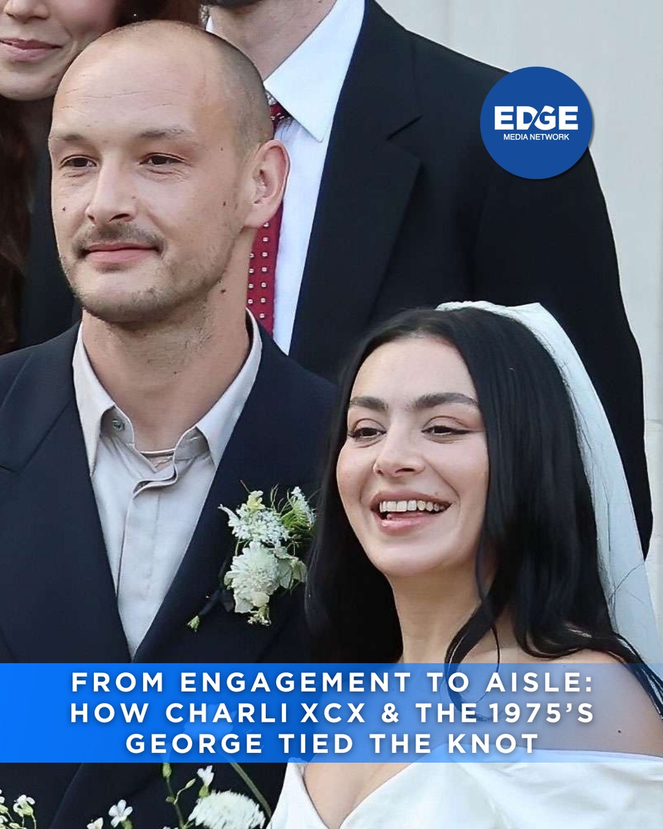 Charli XCX just married The 1975’s George Daniel in a Vivienne Westwood mini, surrounded by fashion gays, London creatives, and one very naked cake.⁠
⁠
?️ Save and share this post.⁠
? Tap our link in bio to read more⁠
? @edgemedianetwork⁠
⁠
#CharliXCX #XCXWedding #AltPopRoyalty