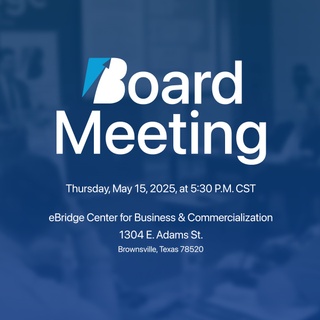 The Brownsville Community Improvement Corporation invites you to join us at our next Board Meeting!

? Thursday, May 15, 2025
? 5:30 p.m. CST
? eBridge Center for Business & Commercialization • 1304 E. Adams St., Brownsville TX 78520

We welcome your participation! Attend in person or tune in live.

? Agenda & materials: brownsvilleedc.org/meetings
? Livestream: www.youtube.com/@brownsvillecic (Link In Bio!)