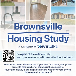 Together, we build a better Brownsville. Link for the survey in bio.⁠
⁠
–⁠
⁠
A quick update and a big thank you to those who participated in our Town Talks—conversations where the community's voice met action for Brownsville's future. We received an extraordinarily positive response to our events and are so grateful. ⁠
⁠
Now, it’s time for the next crucial step: a survey to understand our housing needs. Your insights will guide us in creating solutions for our city's living spaces.⁠
⁠
The survey is open to all Brownsville residents. You can be part of the study even if you did not attend the Town Talk sessions. Share your opinion – It's quick, anonymous, and essential. Please spread the word, and let's make housing better together.