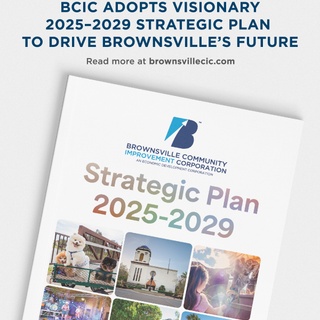 BCIC is excited to share our 2025-2029 Strategic Plan with the community we serve. This roadmap represents months of listening to your voices: entrepreneurs sharing their dreams over coffee, families describing their ideal parks, students envisioning their future careers, and civic leaders painting their vision for Brownsville's tomorrow.

Your input shaped five ambitious goals: creating more green spaces and family-friendly amenities, strengthening support for small businesses through the eBridge Center, breathing new life into our historic downtown, building partnerships that connect residents to opportunities, and ensuring BCIC remains robust and responsive to your needs.

Over the past two decades, BCIC has renewed and expanded parks and public amenities, invested in community health and wellness projects, helped restore historic buildings, launch the eBridge Center as a regional entrepreneurship hub, and support countless local businesses. Now, we're building on that foundation with priorities you told us matter most: better parks for families, stronger support for entrepreneurs, a vibrant downtown, and opportunities that keep our young talent here at home.

As Board Chair Dr. Rose M. Z. Gowen notes, economic development and community wellness aren't opposing forces, but rather partners that strengthen each other. President & CEO Cori Peña sees this partnership in action every day: "the entrepreneur with a dream, the family enjoying their neighborhood park, the artist painting the mural downtown." That's the Brownsville we're building together.

Read the press release: https://brownsvillecic.com/bcic-adopts-visionary-2025-2029-strategic-plan-to-drive-brownsvilles-future/ (Link in bio)