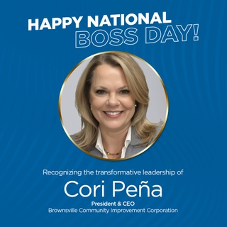 The BCIC team wishes Cori Peña fantastic National Boss’s Day! 

In her 14 years with BCIC, our President & CEO Cori has spearheaded transformative initiatives like downtown revitalization, the BIG program, and key partnerships with UTRGV, driving millions in private investment and community growth.

Check out our latest Staff Spotlight for a very special feature on her leadership and impact at our Link In Bio!