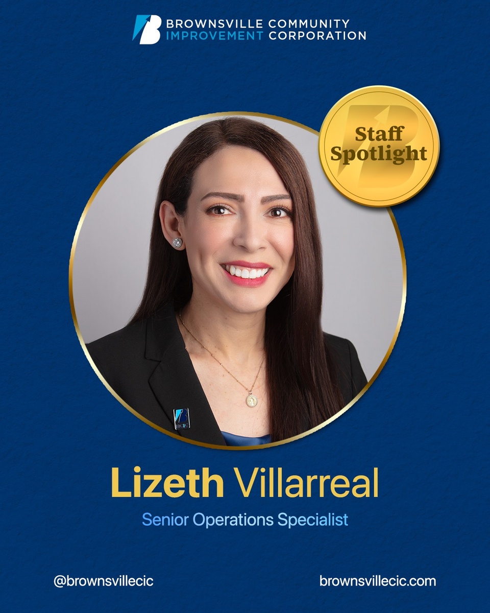 If you have ever worked with us as a vendor or collaborated with BCIC and needed to receive or submit a payment, you most likely already know our team member Lizeth Villarreal.
She is our Senior Operations Specialist, a numbers expert by day and a creative soul always. Lizeth has been with us since 2018. Peek behind the spreadsheets and get to know the faces of BCIC in the first post in our Staff Spotlight Series.

Visit our News page or visit: https://brownsvilleedc.org/staff-chat-lizeth-villarreal/
