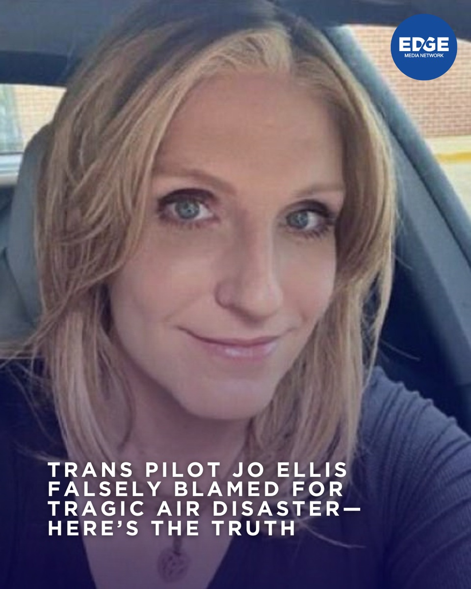 In a troubling turn of events, Virginia National Guard pilot Jo Ellis has been falsely implicated in the recent Potomac air disaster that claimed 67 lives. ⁠
⁠
Ellis, a transgender Black Hawk helicopter pilot, clarified in a Facebook video that she was not involved in the crash and condemned the spread of misinformation linking her to the tragedy. ⁠
⁠
She emphasized that such falsehoods are disrespectful to the victims' families and serve only to further political agendas. ⁠
⁠
Ellis has served in the Virginia National Guard for 15 years, including combat deployments in Iraq.⁠
⁠
?️ Save and share this post.⁠
? Tap our link in bio to read more⁠
? @EDGEmedianetwork