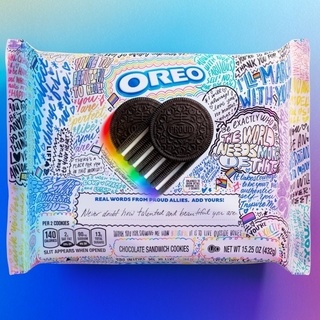 Longtime LGBTQ+ ally @oreo has partnered once again with @PFLAG to produce a #Pride edition of America's Favorite Cookie, Candy Industry.com reported. The specially-designed packaging bears messages of support, and is customizable with a blank space where allies can fill in their own words of love and acceptance. Saying that the new edition is Oreo's "first official retail Pride pack in celebration of Pride Month this June," the site relayed that "The OREO Pride Limited Edition Cookie pack reinforces the importance of active allyship by transforming the cookie pack exterior into a beautifully decorated canvas full of authentic words of love for the LGBTQ+ community sourced from real, lifelong allies. "It is designed to be written on and meant to be gifted," the report added. Retail giant Walmart is stocking the cookies, offering them for preorder at $4.28 per package. "OREO is proud to continue its long-standing commitment to the LGBTQ+ community through our partnership with PFLAG NATIONAL with the limited edition OREO Pride Chocolate Sandwich Cookies," the product description reads. "For this year's Pride month, we're introducing a limited edition OREO Pride pack which acts as a canvas for allies to share their words of pride. This OREO cookie pack features chocolate wafer cookies with original creme that have been embossed with 'PROUD' on one side. "These sweet treats are the classic OREO chocolate wafer cookies with the original creme filling you know and love."⁠
⁠
Tap link in bio to continue on @EDGEmedianetwork⁠
?️‍??????⁠
?: @Oreo