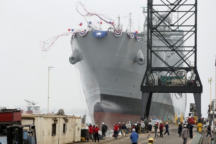A Navy ship named for slain gay rights leader Harvey Milk, who served four years in the Navy before being forced out, was christened and launched in San Diego Bay on Saturday.⁠
⁠
The replenishment oiler USNS Harvey Milk slid down the shipyard ways after a bottle of champagne was smashed on the bow by former Navy officer Paula M. Neira, clinical program director for the John Hopkins Center for Transgender Health.⁠
⁠
Milk's nephew, Stuart Milk, and Navy Secretary Carlos Del Toro watched the traditional ceremony.⁠
⁠
"The secretary of the Navy needed to be here today, not just to amend the wrongs of the past, but to give inspiration to all of our LGBTQ community leaders who served in the Navy, in uniform today and in the civilian workforce as well too, and to tell them that we're committed to them in the future," Del Toro said.⁠
⁠
Del Toro said that, like many others, Milk had to "mask that very important part of his life" while he served in the Navy.⁠
⁠
"For far too long, sailors like Lt. Milk were forced into the shadows or, worse yet, forced out of our beloved Navy," Del Toro said. "That injustice is part of our Navy history, but so is the perseverance of all who continue to serve in the face of injustice."⁠
⁠
Tap link in bio to continue on @EDGEmedianetwork ??️‍???⁠
⁠
?: USNS Harvey Milk / AP / Alex Gallardo