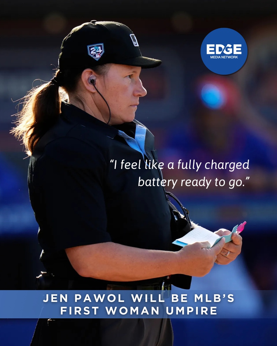 Jen Pawol is making history as Major League Baseball’s first woman umpire—and she’s stepping into it fully charged and ready to call the game. ⁠
⁠
?️ Save and share this post. ⁠
? Tap our link in bio to read more ⁠
#MLB