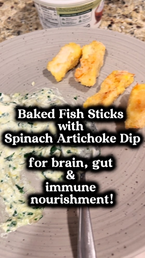✨ Baked Fish Sticks with Spinach Artichoke Dip (for brain, gut & immune nourishment!) ??

Feeding toddlers nourishing, healing foods doesn’t have to feel impossible — this meal is proof ?
Homemade fish sticks + creamy spinach artichoke dip = fun, finger-friendly, and secretly loaded with nutrients to fuel your toddler’s brain, gut, and immune system naturally.

? Wild-caught fish provides: → Brain-boosting DHA + EPA → Gentle, bioavailable protein for growth → Iodine & selenium for thyroid + immune health

? Spinach & artichoke support: → Gut-healing prebiotic fiber → Liver detox & digestion → Minerals like magnesium & iron

? Healthy fats from ghee & cultured dairy help: → Balance blood sugar → Absorb key nutrients → Support brain development

? And real talk? My daughter is still getting used to breading on things ? She took a few bites of the fish sticks... but absolutely gobbled up the artichoke dip.
That’s the key — keep trying, keep exposing, and bonus: it makes delicious mama leftovers too ?
Because toddler meals shouldn’t just fill little bellies — they should build strong, healthy bodies from the inside out.
This is exactly how we do it over here — simple, nutrient-dense, real food meals rooted in healing traditions.

? Want the full recipe with ingredient swaps + baking tips? ? Comment FISH STICKS below and I’ll DM it to you!

#ToddlerNutrition #GutHealingFoods #RealFoodForKids #BrainBoostingFoods #GAPSDiet #WestonAPrice #BabyLedWeaning #HealthyToddlerMeals #WhatMyToddlerEats #HolisticMama #NutrientDenseMeals #Omega3ForKids #HomemadeFishSticks #FoodIsMedicine