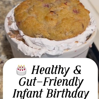 ? Healthy & Gut-Friendly Infant Birthday Cake Recipe ?

We celebrated with a cake that’s as wholesome as it is delicious—perfect for your little one’s big day! This Strawberry Coconut Flour Cake is GAPS-friendly, sugar-free, and packed with nutrients, making it a gentle and nourishing option for infants. Bonus: it’s a hit with the whole family!

Why This Cake is Special

? Gut-Friendly: Made with coconut flour and ACV, it supports digestion and gut health while staying free of processed ingredients. ? Naturally Sweet: The sweetness comes from fresh strawberries and an optional hint of raw honey. ? Nutrient-Dense: Eggs for protein, coconut flour for healthy fats, and coconut cream for added goodness!

Health Benefits for Baby
? Eggs: Packed with choline, essential for brain development. ? Strawberries: High in vitamin C for immunity and antioxidants for overall health. ? Coconut Oil & Cream: Full of medium-chain triglycerides (MCTs) that provide energy and support brain development. ? Apple Cider Vinegar: Aids digestion and activates the baking soda for a fluffier cake.

This recipe is as easy as it is nutritious, with simple, real-food ingredients you can feel good about serving to your little one. And that coconut fat frosting? A creamy, dreamy bonus!

Why I Love This Cake for Babies

? Soft, moist, and gentle on developing tummies. ? Free from processed sugar and loaded with nutrients. ? The perfect introduction to healthy treats for a growing palate.

I can’t wait to hear how you and your family enjoy this cake!

? Comment BIRTHDAY CAKE below if you want the full recipe and step-by-step instructions! ?