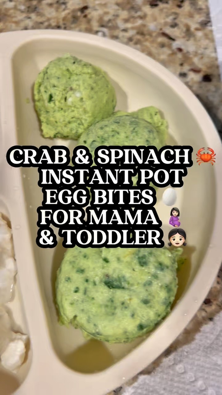 ✨ Toddler-Approved Crab & Spinach Egg Bites (Starbucks Style… but WAPF + GAPS Mama-Approved!) ???

These soft, nourishing egg bites are everything I want in a toddler snack (or quick mama meal): ✔️ High in protein ✔️ Freezer-friendly ✔️ Full of brain + immune-boosting nutrients ✔️ Easy for sensitive tummies ✔️ Made in the Instant Pot in under 30 mins ?

Inspired by those fancy Starbucks sous vide bites — except these are made with real food ingredients like pasture-raised eggs, grass-fed cheese, spinach, and crab for that iodine + zinc hit our babies need for growth. ??

✨ Why We Love These: – Choline & B12 from eggs – Iodine, selenium & zinc from crab – Sneaky spinach (no complaints!) – Silky soufflé texture thanks to cottage cheese & blending – Totally freezer-friendly – Toddler-friendly, mama-approved, husband-stealing ?

Oh, and leftover egg bites = the perfect grab-and-go breakfast or lunchbox win for mama. ?

? Want the full recipe + how we batch these for the week? Comment “EGGS” and I’ll send it your way! ?

#EggBites #ToddlerNutrition #GAPSfoods #WAPFmeals #BLWrecipes #BabyLedWeaning #HealingFoodsForKids #WholeFoodsMama #HolisticMama #EasyToddlerMeals #BreakfastWin #RealFoodSnacks #CrabEggBites #MamaMadeMagic #WhatMyToddlerEats #ProteinForKids
#guthealth #startingsolids #realfood #microbiomehealth #postpartum #naturalparenting #breastfeedingmom #babyfood #blw