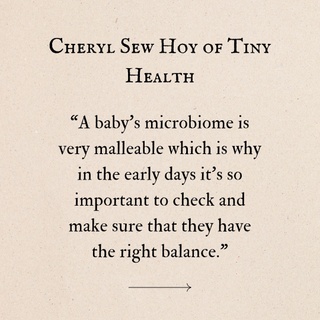 ✨ After having my baby Stella and seeing her skin develop dry patches around 3 months, I knew something was off. I thought I ate pretty well during pregnancy, I took my vitamins, and thought I did my research on how to take care of myself. I read that if a mom takes a probiotic during pregnancy, it could virtually remove all risk of eczema... but there’s more to that story. I took a probiotic, but it was the WRONG one for what I needed to pass down to my baby. I had no idea about the diversity of healthy bacteria in the gut ?

After months of research, gut testing from @tiny.health , reading books, and getting Stella on an ancestral healing diet, her skin is finally looking amazing! ?✨ She still has very sensitive skin and mildly reacts to foods, but with more healing from my diet, breastmilk, and her healing solid food journey, we’re on the road to success. Did you know the first 1,000 days matter most in a child’s life? ?️ You can literally determine their health for life, so it’s SO important to take care of your kids gut health when they are babies. Give them healthy, organic food and if they have skin issues or allergies, recognize something is off and there are many ways to fix it. I'll be sharing more along the way?

Cheryl Sew Hoy of TinyHealth had a recent interview on the Wellness+Wisdom podcast. If you’re a mommy or trying to get pregnant, it’s worth a listen! ? Stay tuned for more tips on fixing my and my baby’s gut microbiome and how you can incorporate it into your life. Those first 1,000 days are key because your child’s gut is malleable until then. ?

If you want $20 off a TinyHealth kit, comment below and I’ll send you a special code. What have you been reading or watching about gut health? Let me know in the comments. For a link to the interview with Cheryl Sew Hoy, check my highlights or story under Human Gut Health. ✨