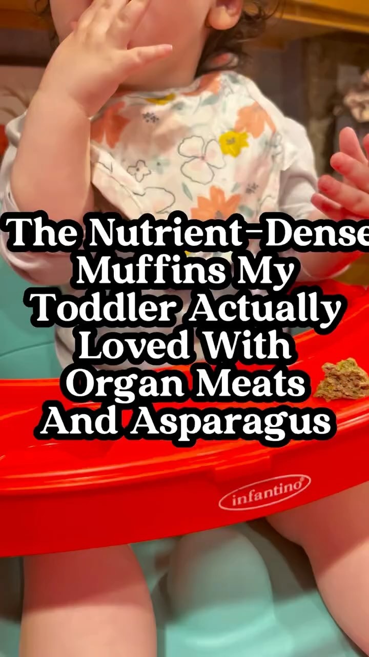 Toddler-Approved Mini Egg Muffins with Organ Meats & Asparagus ???

If the thought of serving organ meats or asparagus to your toddler sounds like a battle... this nutrient-dense, freezer-friendly snack is about to change everything.

These mini egg muffins are easy to prep, reheat, and actually toddler-approved (yes, my daughter devoured them!).

? Why They’re So Powerful:
✔️ Organ meats = heme iron, B vitamins, zinc, CoQ10 & vitamin A (aka nature’s multivitamin) ✔️ Asparagus = prebiotic fiber + folate for gut and brain support ✔️ Eggs = choline for brain development + complete protein ✔️ Spices like turmeric, garlic, and cumin = anti-inflammatory & digestion-boosting ✔️ Labneh + za’atar = probiotic-rich and flavorful dipping fun

This recipe is perfect for: ✅ Baby-led weaning or self-feeding ✅ Gut-healing toddler meals ✅ Picky eaters and kids with food sensitivities or eczema ✅ Moms wanting more real food protein snacks for kids

? Want the full recipe with ingredient tips, toppings, and how to store & serve them? ? Comment MUFFINS and I’ll send it straight to your inbox!

? Plus—get my FREE Toddler Meal Guide when you comment TODDLER FOODS for more nourishing, real food ideas your child will actually eat.

#ToddlerNutrition #OrganMeatsForKids #BabyLedWeaning #GAPSfoods #RealFoodMama #HealthyToddlerMeals #BLWRecipes #NutrientDenseFoods #HealingFoodsForKids #PickyEaterSolutions