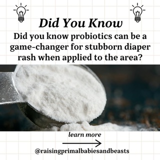 Using Probiotics for Diaper Rash Relief ??

Did you know probiotics can be a game-changer for stubborn diaper rash? Combined with natural oils like coconut or castor oil, probiotics like Smidge Infantis or Ther-Biotic Baby Powder by Klaire Labs can heal and soothe your baby’s skin naturally. Here’s how this powerful duo works:

Why Probiotics Help with Diaper Rash:
? Restore Balance: Diaper rash often stems from yeast overgrowth or bacterial imbalance. Probiotics replenish healthy bacteria, promoting a balanced skin environment. ? Anti-Inflammatory: Probiotics reduce redness and irritation caused by yeast or bacterial infections. ? Skin Barrier Support: They strengthen the skin’s defenses, helping it heal effectively. ? Microbiome Protection: Healthy bacteria create a protective barrier to keep harmful microbes at bay.

Why Coconut Oil or Castor Oil?
?️ Moisture Barrier: These oils shield the skin from further moisture irritation. ?️ Antimicrobial Properties: Coconut oil fights bacteria and yeast, while castor oil soothes and reduces inflammation. ?️ Skin Nourishment: Both hydrate and repair the skin for faster recovery.

How to Use Probiotics + Oil for Diaper Rash Relief:
1️⃣ Choose Your Probiotic: Smidge Infantis or Ther-Biotic Baby Powder are excellent for their high-quality strains. 2️⃣ Mix It: Blend a small amount of probiotic powder with coconut or castor oil until creamy. 3️⃣ Apply Gently: After cleaning and drying the diaper area, apply the mixture like a diaper cream. 4️⃣ Repeat as Needed: Use at each diaper change for quicker results.

Why It Works:
This natural remedy combines probiotics to restore bacterial balance with the soothing, antimicrobial properties of coconut or castor oil. Together, they calm irritation, reduce inflammation, and promote healing without harsh chemicals.

✨ Have you tried using probiotics for diaper rash relief? Drop a ? below and share your experience! ?