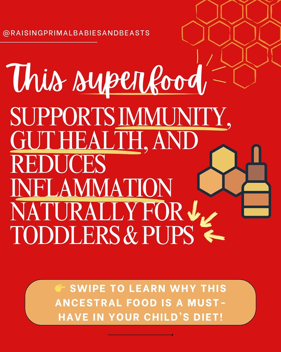 ? Raw Bee Propolis for Toddlers (12+ Months) & Dogs – Nature’s Immunity Booster!

Bee propolis is one of nature’s most powerful superfoods—a sticky resin collected by bees to protect their hives from bacteria, viruses, and fungi. It works the same way inside the body, supporting immunity, gut health, and reducing inflammation naturally.

? Benefits for Dogs
✔ Boosts immune function – Fights infections & supports wellness ✔ Supports gut health – Naturally antimicrobial, balances the microbiome ✔ Reduces seasonal allergies – Helps manage histamine response ✔ Soothes & heals skin – Aids minor cuts, hot spots & inflammation ✔ Protects oral health – Fights bacteria that cause bad breath & dental issues

? Benefits for Toddlers (12+ Months)
✔ Strengthens immunity – Natural antibacterial & antiviral properties ✔ Supports gut health – Fights harmful bacteria while feeding good microbes ✔ Oral health protector – Natural defense against cavities & gum issues ✔ Rich in antioxidants – Supports brain health, reduces inflammation ✔ Soothes coughs & sore throats – A traditional remedy for respiratory support

? Raw vs. Liquid Bee Propolis
? Raw Bee Propolis ✅ Straight from the hive – No processing, full nutrient profile ✅ Higher in flavonoids & enzymes – Best for gut & immune health ✅ Can be chewed like gum or ground into powder
? Liquid Bee Propolis Extract ✅ Convenient & concentrated – Easy to mix into drinks ? Not always pet-safe! Many extracts contain alcohol, which is toxic to dogs.
? For the best quality, buy LOCAL raw bee propolis!

? How to Use for Dogs & Toddlers ? Dogs: Crush a small piece & mix into meals or let them chew on it. ? Toddlers: Crush & mix into raw honey, yogurt, or warm water.

? Want My Full Guide on Safe & Effective Bee Propolis Use? COMMENT “BEE” and I’ll send you my complete breakdown, including dosage, benefits & where to buy the best quality propolis! ?✨

#BeePropolis #NaturalImmunity #ToddlerHealth #GutHealing #DogNutrition #HolisticPetCare #AllergyRelief #SuperfoodsForDogs #HolisticMama
