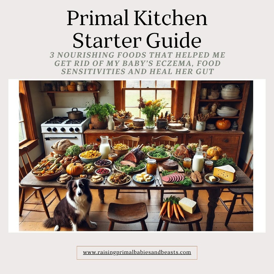 ? FREE GUIDE: Heal Your Family’s Gut, Naturally! ?

Mama, are you struggling with your baby’s eczema, food sensitivities, or digestive troubles like colic and spit-up? Do you feel like you’ve tried everything but nothing truly works? I’ve been there. ? That’s why I created the Primal Kitchen Starter Guide, a FREE resource to help families like yours embrace the power of ancestral, gut-healing foods.
This isn’t just another guide—it’s the exact method I used to heal my baby’s eczema, calm her colic, and support her sensitive belly. The best part? These foods are simple to make, deeply nourishing, and rooted in traditions that have healed families for generations.

What’s inside?
 ? Sauerkraut: A tangy, probiotic-rich powerhouse that restores gut balance, improves digestion, and reduces inflammation. Perfect for sensitive bellies!
 ? Meat Stock: The ultimate gut-soother, packed with collagen and gelatin to repair the gut lining, calm colic, and nourish growing bodies.
 ? Homemade Yogurt: Creamy and probiotic-packed, it rebuilds the gut microbiome, enhances nutrient absorption, and reduces eczema and food sensitivities.

✨ Why does it work? These foods don’t just mask symptoms—they address the root cause: gut health. Whether you’re soothing your baby, enriching your breastmilk, or supporting your whole family (even the dog!), these foods offer real healing.

✨ Who is this for?
* Mamas who want to boost their family’s health naturally.
* Babies with eczema, colic, or food sensitivities.
* Anyone ready to embrace gut-healing foods that truly work!

? Grab your FREE guide today! Inside, I’ll walk you through step-by-step recipes, tips for introducing these foods, and why they work.

? Let’s make your kitchen a healing sanctuary! Comment GUIDE and I’ll send you the link to sign up!

Tag a mama who needs this guide! ? Let’s heal together. ?