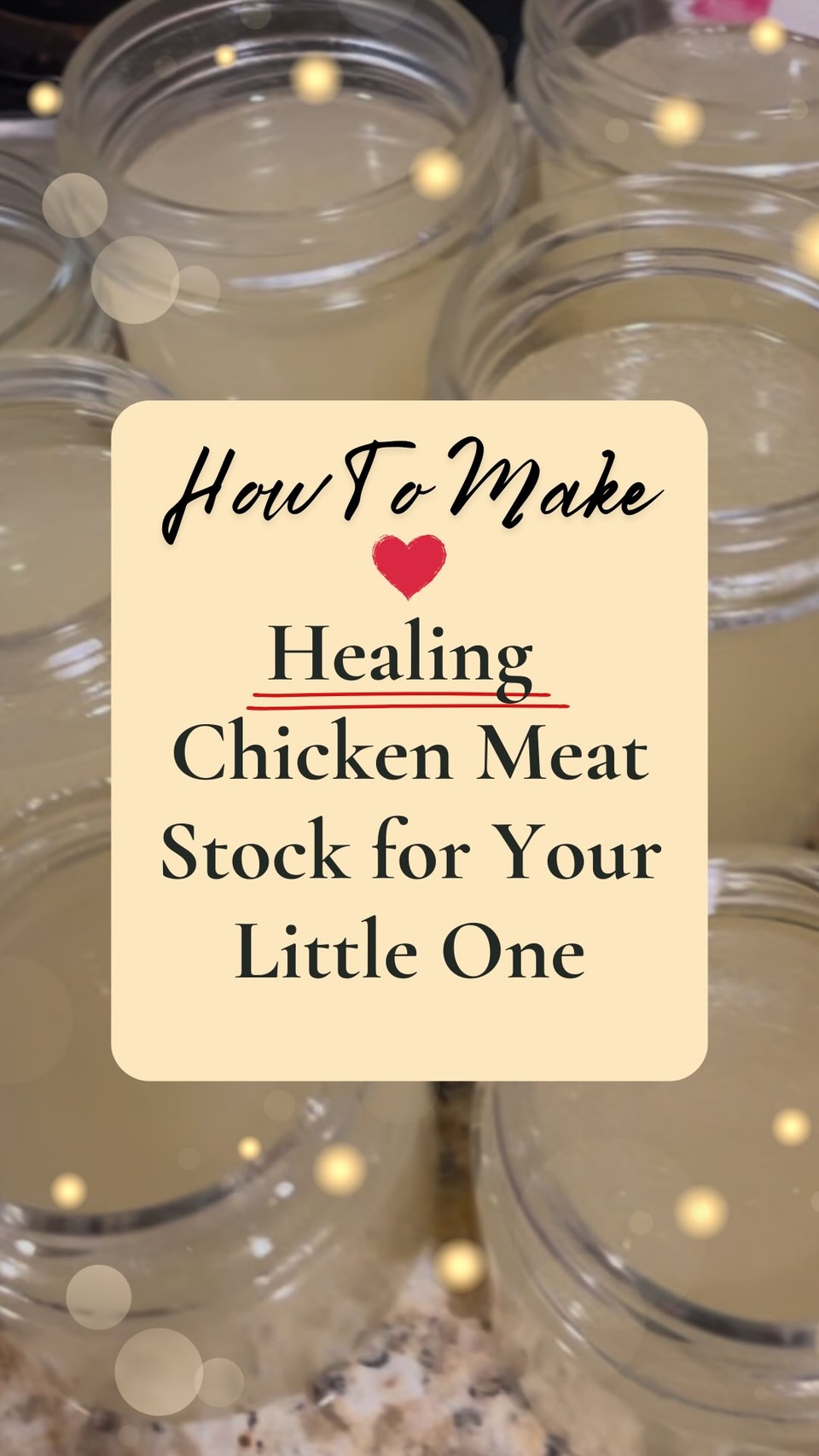 ? Let’s Make Chicken Meat Stock for Your Baby! ?✨

Meat stock is one of the most nourishing, gut-healing foods you can give your little one! Unlike bone broth, which is cooked for long periods and can be harder to digest, meat stock is gentle on tiny tummies, making it perfect for babies starting solids.

? Why Meat Stock is a GAPS Superfood
✔ Heals the Gut Lining – Rich in gelatin & amino acids to repair digestion ✔ Supports Immunity – Provides minerals & collagen for a strong immune system ✔ Easy to Digest – Gentle on sensitive stomachs, perfect for babies with reflux or eczema ✔ Nutrient-Dense – Packed with minerals like calcium, magnesium & potassium

? How to Make It
I get all of my pasture-raised meat from @grassrootscoop to ensure quality! Here’s the simple process:
? Ingredients: ✔ 1.5 lbs chicken drumsticks (rich in gelatin & mild flavor) ✔ 2.7 lbs chicken necks (loaded with connective tissue) ✔ 1.12 lbs chicken feet (high in collagen for gut healing) ✔ 3 quarts filtered water ✔ A pinch of Baja Gold Mineral Sea Salt (adds essential trace minerals)
? Instructions:
 1️⃣ Add all ingredients to a pot & bring to a boil, uncovered. 2️⃣ After 15 minutes, skim off the brown foam (this removes impurities & excess proteins that can be harder to digest). 3️⃣ Reduce heat to a gentle simmer, cover, & cook for 3 hours. 4️⃣ Strain through cheesecloth into glass jars – I love using small baby food jars for my daughter’s portions!

? How to Use It
? Serve warm in a sippy cup for hydration & gut healing ? Mix into purees, mashed veggies, or soft foods ? Use as a base for nutrient-dense baby soups

✨ Want to learn more about the health benefits of meat stock & how to use it for your little one? ? COMMENT “MEAT STOCK” and I’ll send you my blog post with all the details!

Let’s nourish our little ones with real, healing foods! ??