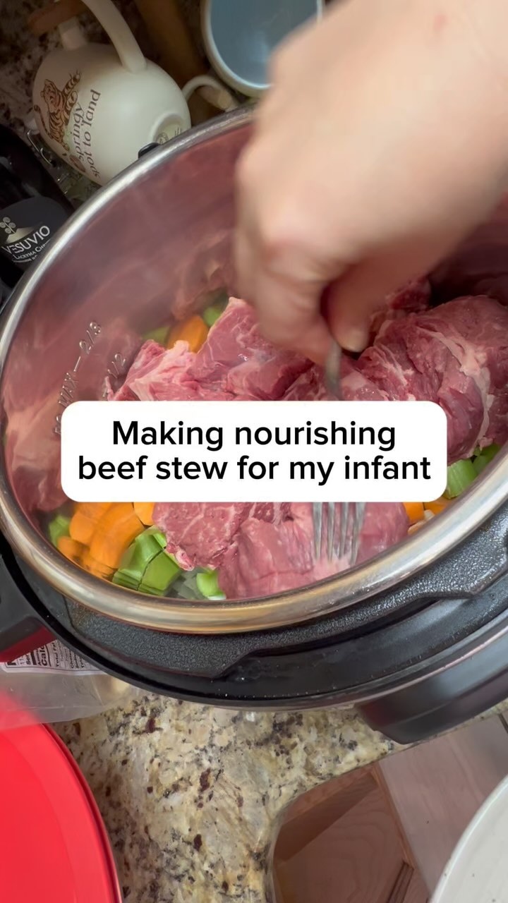 Freezeable Beef Stew: A Nourishing Nutrient-Dense Gut-Healing Meal for Baby & the Whole Family ?

Making meals for your baby that are both nutrient-dense and freezer-friendly? Look no further than this simple and versatile beef stew! Packed with organic veggies and grass-fed beef, this stew provides your baby (and the whole family) with everything they need to thrive.

What’s Inside and Why It’s Amazing

? Organic Carrots: Loaded with beta-carotene for healthy vision and immune support.
 ? Celery: A mild veggie that adds fiber and hydration while supporting digestion.
 ? Onions & Garlic: Packed with antioxidants and immune-boosting compounds (safe for babies when cooked thoroughly).
 ? Grass-Fed Chuck Roast: A great source of iron and high-quality protein, essential for brain development and energy.

This nutrient-packed stew is perfect for baby-led weaning or spoon feeding. I like to strain the broth to spoon-feed Stella while she enjoys self-feeding the soft veggies and tender beef!

How to Cook It

⏱️ Pressure Cook: Ready in just 1 hour.
 ⏱️ Slow Cook: Let it simmer for 6 hours for that melt-in-your-mouth texture.

Storage Tips

? Refrigerator: Keeps for 3 days in an airtight container.
 ? Freezer: Freeze in portions for up to 3 months.
 ? I take it out the night before to thaw in the refrigerator, then leave it at room temperature for a few hours before dinner. It’s perfect for busy nights when I need a wholesome meal in a pinch!

Optional Additions

You can customize this recipe with baby-safe herbs and spices like thyme, rosemary, or a pinch of turmeric for added flavor and nutrients. Avoid adding salt except for a pinch, as babies’ kidneys aren’t fully developed and too much sodium isn’t healthy.

Why This Recipe Rocks

? Freezes Beautifully: Make a big batch and freeze portions for quick, wholesome meals.
 ? Easy to Adapt: Add seasonal veggies or flavors to suit your family’s preferences.
 ? Perfectly Balanced: Packed with protein, fiber, and essential vitamins to nourish little growing bodies.

Comment BEEF STEW below, and I’ll send you the full recipe and directions! ?✨

What’s your go-to meal for feeding your baby and family? Share below!