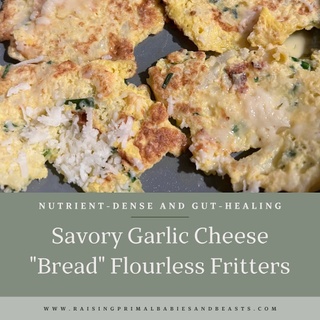 ? Savory Garlic Cheese “Bread” Flourless Fritters?✨

Hey mama, are you looking for a nutrient-dense breakfast for you and your toddler? Let me introduce you to my savory garlic cheese “bread” fritters! They’re flourless, gut-friendly, and packed with healthy fats and proteins—ideal for toddlers and moms who want a delicious, wholesome meal

Why These Fritters Are a Winner
? Cauliflower Love: Steamed cauliflower is the base here, bringing fiber, vitamin C, and gentle support for digestion. It’s a wonderful low-carb veggie that nourishes your gut lining and is so easy on little tummies. ? Egg Goodness: Egg yolks are a nutrient-dense superstar, loaded with choline and healthy fats to support brain development in your toddler—and keep you energized, mama! ? Garlic: Minced, pressed, or powdered garlic adds a savory kick while offering natural anti-inflammatory and immune-boosting properties. Perfect for this time of year!
? Fresh Chives: These little green wonders add a mild, oniony flavor and are rich in vitamins like K and C. They’re also a great way to introduce herbs to your toddler’s diet while adding a fresh, zesty touch. ? Cheesy Yum: For toddlers over 12 months, a sprinkle of cheese adds calcium and healthy fats for growing bodies. If you’re keeping it GAPS-friendly, try aged raw cheese for easier digestion.

A Snack for Every Stage
✔️ Perfect for Toddlers: These fritters are soft, easy to hold, and full of flavor without overwhelming sensitive taste buds. ✔️ Great for Moms: Whether you’re nursing, chasing toddlers, or just need a snack that keeps you full and happy, these fritters are a lifesaver.

Why They’re GAPS-Friendly
This recipe avoids grains, flours, and other inflammatory foods while focusing on nutrient-dense ingredients. It’s a great way to support gut healing while still enjoying something delicious. Plus, you can customize it with herbs like chives or garlic to keep things fresh and exciting!

? Pro Tip: Serve these warm with a side of fermented veggies or a dollop of sour cream for extra probiotic and fat-rich goodness.

✨ Comment “FRITTER” for the full recipe and my favorite cheese recommendations! ✨
