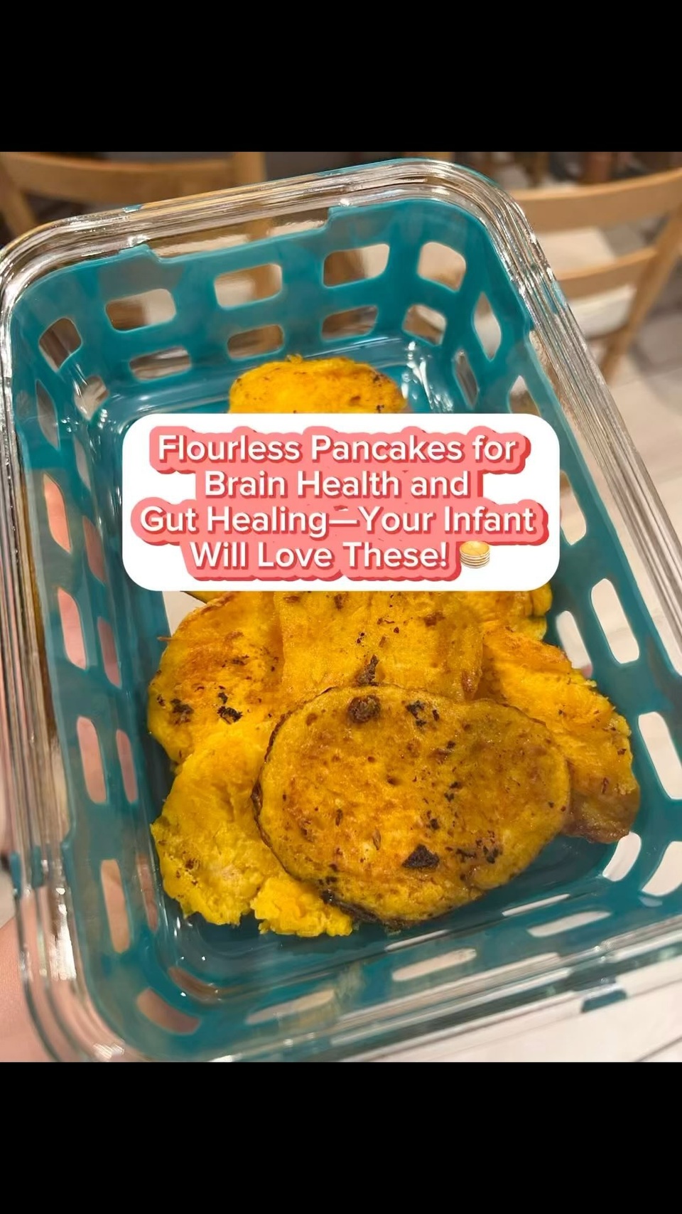 Nutrient-Dense Flourless Pancakes the Whole Family (Even the Dog) Can Enjoy! ?✨

These GAPS-friendly Butternut Squash Pancakes are a fantastic choice for infants, kids, and even your pup! With only whole-food ingredients and no flour, they’re gentle on developing tummies and packed with nutrients that support brain and body development.

Ingredients: 
? 1/2 cup cooked butternut squash, mashed (swap with pumpkin if you prefer!) ? 4 large egg yolks ? 1/2 teaspoon cinnamon (optional) ? Ghee, butter, coconut oil, or beef tallow for cooking

Instructions: 
? Mash the cooked butternut squash until smooth ? Mix in the egg yolks and cinnamon (if using) until well combined ? Heat a skillet over low-medium heat and add a small amount of cooking fat ? Spoon about 1 tablespoon of batter per pancake onto the skillet. Keep them small, so they’re easy to flip and perfect for tiny hands. ⏲️ Cook for 2-3 minutes on each side until golden brown. Be gentle when flipping, as these pancakes are delicate without flour. ❄️ Let cool slightly and serve! 

Store any leftovers in the fridge for up to 2 days.

Why These Pancakes Are Perfect for Growing Brains & Bodies ?
? Egg Yolks: A powerhouse for brain development, rich in choline, DHA, and omega-3s for memory, learning, and neural growth. ? Butternut Squash or Pumpkin: Full of beta-carotene, converted to vitamin A to support vision and immunity. The fiber is gentle on digestion and promotes gut health, essential for brain development. ? Healthy Cooking Fats: These fats aid in absorbing vitamins A, D, E, and K for growth, and they support brain health by promoting nerve cell protection.

These pancakes are soft, nutrient-dense, and easy to hold, making them perfect for self-feeding and motor skill development. Delicious and wholesome for the whole family—baby, parents, and even pets!

✨ Save this post for your next family breakfast idea! ?️