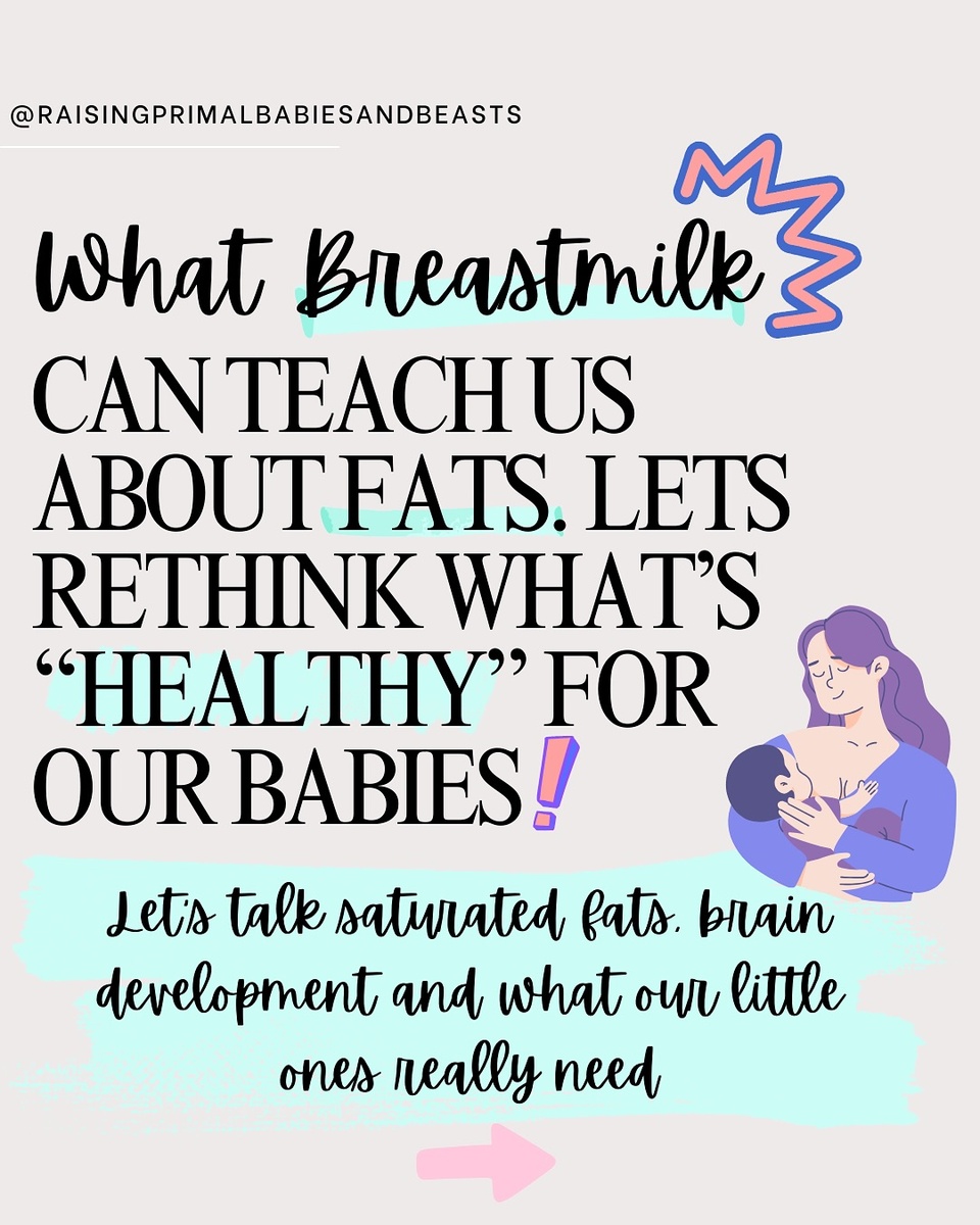 Your baby’s brain is over 60% fat—and breast milk? It’s made up of 50–60% fat too. So why are we still being told saturated fats are “bad”? ??

Breast milk gives us the blueprint for feeding growing babies: ✨ High in saturated & monounsaturated fats ✨ Naturally rich in cholesterol (critical for hormone & brain development) ✨ Very low in unstable PUFAs (polyunsaturated fats), balanced by nature with vitamin E

So where did the fear come from? Decades-old studies linked cholesterol to heart disease—without considering inflammation, blood sugar dysregulation, nutrient deficiencies, or the role of ultra-processed foods.
➡️ Even large clinical trials (like the Minnesota Coronary Experiment) found that replacing saturated fats with seed oils lowered cholesterol—but increased mortality risk.

? Here’s the truth parents need to know:
? Saturated fats (like ghee, butter, beef tallow) are stable, nourishing & great for cooking ? PUFAs from seed oils (canola, soy, sunflower) are inflammatory, unstable & highly processed ? PUFA overload contributes to gut issues, eczema, blood sugar crashes, and hormone imbalances

⚠️ Hidden seed oils are everywhere: – “Healthy” baby snacks & puffs – Nut milks & plant-based yogurts – Seed flours, dips & toddler crackers

✅ The solution? Real fat, smart balance:
? Cook with saturated fats ? Include monounsaturated fats like olive oil & avocado ? Get natural PUFA from wild-caught fish, egg yolks & nuts ? Avoid vegetable oils and ultra-processed fats daily

✨ Let’s raise kids on real food that fuels their brain, gut & immunity—not lab-made oils.

? Want the full science + practical tips? ? Comment GUIDE for my $5.99 guide ? Comment HEALTHY FATS for the free blog post on baby & toddler fat needs

#HealthyFatsForKids #BabyBrainDevelopment #ToddlerNutrition #SaturatedFatTruth #PUFAAwareness #BreastmilkIsBest #RealFoodForBabies #GAPSdiet #WestonAPrice #NourishingTraditions #InflammationAwareness #HolisticParenting #AncestralNutrition