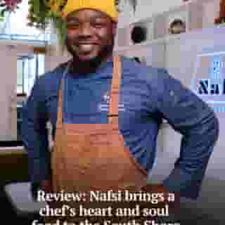 Nafsi brings a chef’s heart and soul food to the historic South Shore Cultural Center in Chicago, but the earnest service needs to rise to the occasion.⁠
⁠
The dining room staff is unquestionably sincere in the celebratory space. You may see servers not just singing “Happy Birthday” at a table of elders, but moved with emotion. If you’re lucky, you’ll join them in applauding graduates, still wearing caps and sashlike academic stoles.⁠
⁠
But it’s executive chef Dondee Robinson, last at Bronzeville Winery, who sets the standard of excellence from the kitchen.⁠
⁠
Tap on our bio link to read more.⁠
⁠
-----⁠
⁠
Photo 1: Executive chef Dondee Robinson at his restaurant, Nafsi (@nafsisouthshore), inside Chicago’s South Shore Cultural Center. ⁠
⁠
Photo 2: The lavender poppy seed waffle with fried deboned chicken leg quarter and hot honey thyme gastrique.⁠
⁠
Photo 3: The mac and cheese with crawfish.⁠
⁠
Photo 4: The enclosed patio at Nafsi.⁠
⁠
Photo 5: The Southern butter cake with butter pecan ice cream.⁠
⁠
? Louisa Kung Liu Chu / Chicago Tribune⁠
?️ Terrence Antonio James / Chicago Tribune
