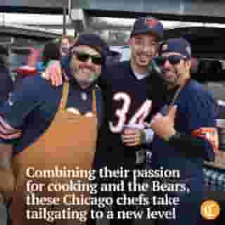 “Are you guys chefs or something?”

It’s a question Oliver Poilevey, Marcos Ascencio and Alex Martinez get asked a lot when they tailgate at Bears home games.

They hear it while setting up their butane burners and putting the blue-and-white tablecloths on their folding tables. They hear it when doing prep work. And they definitely hear it once the various dishes — seafood paella, truffle-topped soft scrambled eggs and brioche French toast with foie gras, for example — are ready and shared with those fortunate to be nearby.

No surprise then that the answer is a resounding yes. Poilevey is chef/partner at Le Bouchon, Obelix, Mariscos San Pedro and Taqueria Chingon; Ascencio is chef/partner at Mariscos and Chingon; and Martinez is chef/partner at Mariscos.

Season ticket holders for the last three years, the trio regularly bring their A-game to their tailgating at the 31st Street parking lot near Soldier Field — even if the Bears don’t bring theirs.

Tap on our bio link to read more.

— — — 

Photo 1: Chefs Marcos Asencio, Oliver Poilevey and Alex Martinez pose while tailgating before a Bears game on Nov. 10, 2024.

Photo 2: Asencio checks on his squid, shrimp, and chorizo paella while tailgating.

Photo 3: Sauces are added to the Torres de Mariscos.

Photo 4: Poilevey places caviar on the wrist of Jose Garcia-Chow while tailgating.

Photo 5: A group raises pastries up in the air in a toast as the three chefs.

Photo 6: Martinez finishes the squid, shrimp, and chorizo paella off with a squeeze of fresh charred lemon for a friend.

Photo 7: Truffle is grated onto a French scramble eggs dish.

Photo 8: Poilevey works a Japanese grill while tailgating with his fellow chefs and friends.

Photo 9: People watch as Martinez works the octopus on a Japanese grill.

Photo 10: A collection of food items sit on a table.

? Lisa Thames / Chicago Tribune
? Chris Sweda / Chicago Tribune