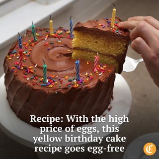 As a professional recipe developer focused on baking, I am more aware of the cost of eggs than most folks, writes Martin Sorge. Try making a custard tart that calls for eight egg yolks, then testing it three more times. That’s two dozen eggs for one recipe. Ouch.⁠
⁠
Many common bakes and desserts don’t need eggs: shortbread cookies, most bread, almost any fruit pie, even my go-to ice cream recipe. But what about those recipes that truly rely on eggs?⁠
⁠
When thinking of transforming a bake into something eggless, I first thought of an egg-heavy bake like a custard tart. But then I realized that those treats celebrate eggs. What about a bake that needs eggs for structure but not really for flavor? Enter the birthday cake. Even folks who rarely bake will whip up a birthday cake for someone they love.⁠
⁠
Here is a recipe for a homemade yellow cake that scratches a nostalgic itch while cutting out the typical requirement for eggs. ⁠
⁠
Tap on our bio link to read more. ⁠
