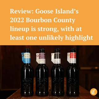 OK, for the last time: It’s almost certainly not the 30th anniversary of Goose Island’s Bourbon County Stout. (@gooseisland)
⁠
As we first reported in 2016, the groundbreaking beer aged in bourbon barrels was likely first released in 1995 — not 1992, as the brewery continues to insist.⁠
⁠
But Goose Island should have more questionable anniversaries, because its Bourbon County 30th Anniversary Reserve Stout, to be released the day after Thanksgiving among its family of seven barrel-aged Bourbon County beers, is elegance defined.⁠
⁠
“'Smooth' is a word people often use to describe beer when it’s easy to drink,” says the Tribune’s Josh Noel (@hopnotes). “It’s far from an ideal descriptor, though; sanded wood is smooth. Beer is not. But my instinctive thought upon first sipping 30th Anniversary Reserve Stout? Smooth!⁠
⁠
“What that really means is that despite its 14.4% alcohol, it is an exceptionally approachable beer. It is not flashy. It is not trying to bowl over the drinker with muscularity. It is simply a lovely, nuanced and, yes, smooth stout rife with creamy notes of dark chocolate, oak, vanilla and caramel.”⁠
⁠
Click the link in our bio for Noel’s thoughts on the rest of the lineup. (Terrence Antonio James / Chicago Tribune)