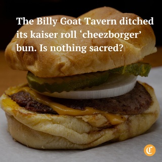 No need to panic, but the Billy Goat Tavern (@cheezborger) changed its hamburger bun.⁠
⁠
For most restaurants, this wouldn’t matter in the slightest. But few places in Chicago have changed less over the past 40 years than the Billy Goat Tavern. Save for a bathroom renovation and a private event room added in 2018, the subterranean hangout, famously located a floor below the glitz of Michigan Avenue and the inspiration behind a 1978 “Saturday Night Live” sketch, still has the lovably disheveled feel of a neighborhood dive.⁠
⁠
Considering the surrounding area is now flooded with upscale lounges, this is part of the appeal. The food still comes out on a flimsy sheet of wax paper. Nearly all the tables and chairs wobble. The lighting does no one favors. It’s just an unpretentious place to grab a drink and order a “cheezborger.”⁠
⁠
Which makes the recent bun news, first reported by Axios Chicago, all the more surprising.⁠
⁠
Tap the link in our bio to find out the surprising reason for the change and for a bit more history on the Billy Goat’s classic burger. (E. Jason Wambsgans / Chicago Tribune / @ejwamb)