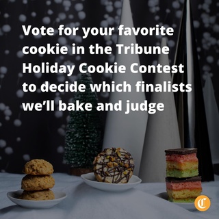 Among an absolutely delectable-sounding array of cookies, one winner awaits its crown — but it’ll be up to you to help us decide.⁠
⁠
Going strong since 1986 (except for a blip in 1999), The Chicago Tribune’s 36th annual Holiday Cookie Contest seeks out the best, the most scrumptious, and the most deliciously creative cookies in the Chicago area. This year, there are 35 entries to choose from.⁠
⁠
Readers can vote once a day until 11:59 p.m. Friday, Oct. 28 for the recipes they want to compete for three cash prizes: first ($250), second ($150) and third ($50) place. After voting ends, the top 12 recipes will be baked and judged by Tribune journalists and dedicated cookie lovers. We’ll announce the winners online and in print Nov. 30. ⁠
⁠
Tap the link in our bio to view the cookie recipes and to vote. (E. Jason Wambsgans / Chicago Tribune / @ejwamb)⁠