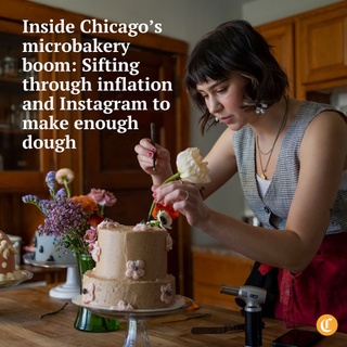 A foreboding Instagram post in June warned of Half Birthday’s demise (@halfbirthdaychi). “Sign up for a cake before I pass away,” the Chicago-based microbakery advised, captioning a photo of a white cake strewn with wildflowers, a red sprinkle of tart sumac hinting at the sour undertone of the post.⁠
⁠
In a comment, baker Alexa Linsemeyer, shown here, elaborated: Inflation had chipped away at her business’ sustainability, and she needed a break. In late spring, she’d decided “I don’t have it in me to figure this out,” she said.⁠
⁠
And she wasn’t alone. When the 2020 pandemic shutdown put restaurant workers out of a job, a push to support down-on-their-luck restaurant workers drove demand to a crop of food entrepreneurs with media savvy and professional pastry know-how. A microbakery boom ensued.⁠
⁠
But where there’s a boom, there’s often an inherent risk of a bust. At the tail end of 2022, a spate of Chicago microbakeries shut down, citing rising ingredient costs, burnout and decreasing customer interest. ⁠
⁠
Tap the link in our bio to hear from microbakers on the boom and bust of the business.⁠
⁠
? Charlotte Goddu / for the Chicago Tribune⁠
? Brian Cassella / Chicago Tribune / @briancassella⁠