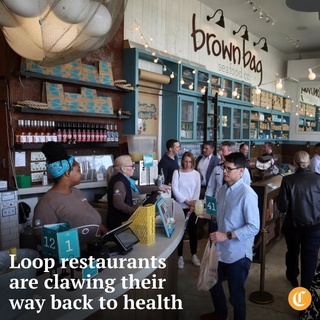 More than 300 downtown restaurants, bars and bistros shuttered during the first three years of the pandemic, including iconic spots such as Ronny’s Steakhouse and chain locations such as Starbucks and Panera Bread, according to Datassential, an analytics firm for the food and beverage industries.

But surviving Loop restaurant owners now say they can see light at the end of the tunnel. Even though many downtown office workers are still absent Mondays and Fridays, restaurateurs have found ways to compensate.

Tap on our bio link to read more.

——

Photo 1: Lunchtime customers place and wait for their orders at Brown Bag Seafood restaurant (@brownbagseafood) on East Randolph Street in Chicago on May 8, 2024.

Photo 2: Stewart Moore, of Manchester, England, at the bar on April 26, 2024, at Industry Ales (@industryales) in Chicago.

? Brian J. Rogal / Chicago Tribune
? Terrence Antonio James and Vincent Alban / Chicago Tribune