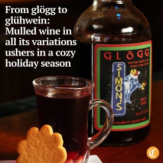 Glögg, or gløgg, if you’re Norwegian, is just one of many variations of mulled wine savored throughout the chilliest corners of the world. The French enjoy their vin chaud, the British their wassail. In Germany and Austria — and at Chicago’s Christkindlmarket too — it’s known as glühwein.

Usually, mulled wine is made from red wine, although sometimes white, sweetened and simmered with citrus peels and a medley of warming spices. Whatever alcohol is evaporated while cooking is often replaced with a shot of liquor, typically aquavit, vodka, brandy or rum. Served steaming hot, “it’s just Christmas in a mug,” Scott Martin, owner of Simon’s Tavern in the Andersonville neighborhood.

Tap on our bio link to read more.

——

Photo 1: Glögg made at Simon’s Tavern (@simonstavern), 5201 N. Clark St. in Chicago.

Photo 2: Scott Martin adds port wine to a large pot as he makes glögg.

Photo 3: Scott Martin pours glögg.

Photo 4: Scott Martin at Simon’s Tavern with a bottle of glögg he made.

? Anna Lee Iijima / for the Chicago Tribune
? Terrence Antonio James / Chicago Tribune